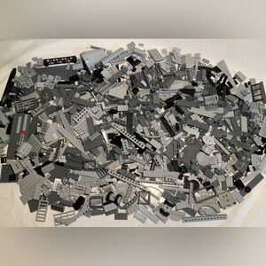 Lego Assorted Black and Gray Pieces